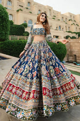 Multi Color Chaniya Choli For Garba