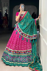 Traditional Navratri Special Gamthi Work Chaniya Choli