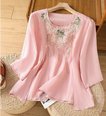 Pure Cotton Embroidered Comfortable Top