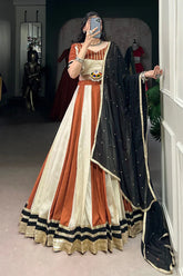 Fully Stitched Double Color Chaniya Choli For Navratri