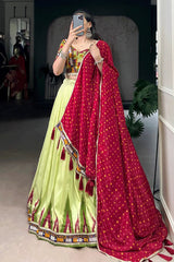 Navratri Special Gamthi Work With Kodi Work Chaniya Choli