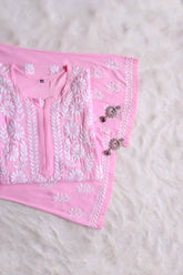 Amaira Baby Pink Rayon Kurta Pant set