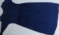 Hoor Royal Blue Pure Chiffon Dress