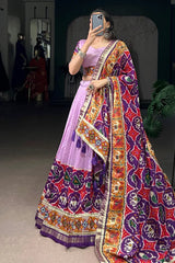 Bandhani Print Gamthi Work Chaniya Choli For Garba Night