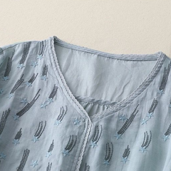 Pure Cotton Embroidered Womens Top