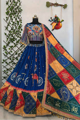 Navratri Special Bandhani Print Kodi Work Chaniya Choli