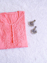 Aayat Rose Pink Cotton Kurta