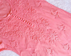 Aayat Rose Pink Cotton Kurta