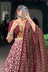 Navratri Special Fully Stitched Patola Print Chaniya Choli