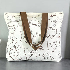 Large Capacity Canvas Tote Bag for Women – Stylish Shoulder Handbag with Inner Pocket for Travel, Office & Daily Use