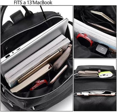 Women’s Anti-Theft Oxford Backpack – Small-Capacity Minimalist Daypack with Multi-Compartment Design