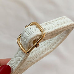 Women’s PU Shoulder Bag – Small Crossbody Purse for Teens, Travel & Daily Use – White