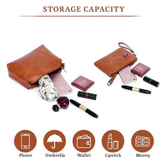 Women’s Handbag Set of 4 – PU Leather Tote, Crossbody Bag, Clutch & Card Holder