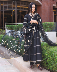 Black Iris Gotapatti Suit Set