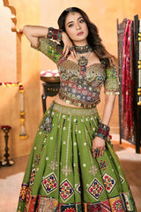 Real Mirror Work With Kodi Work Chaniya Choli For Garba Night