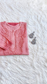 Alysha Rose Brown Ombre Long Rayon Kurta