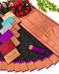 Woven Bollywood Pure Litchi Silk Saree