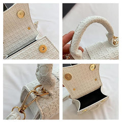 Women’s PU Shoulder Bag – Small Crossbody Purse for Teens, Travel & Daily Use – White