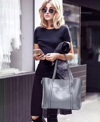 Women’s Faux Leather Western Handbag – Spacious Work Tote with Zipper Closure & Detachable Shoulder Strap