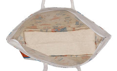 Durable Canvas Tote Bag for Women with Zip – Multipurpose College, Office, Travel & Shopping Bag