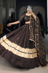 Navrratri Special Latest Bandhani Print Dupatta Chaniya Choli