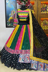 Digital Print Multi Color Chaniya Choli For Navratri Festival