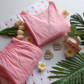 Blush Dreams Suit Set - Sukoon (Slim Fit)