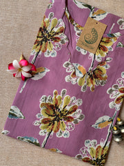 "Shifa" Hand Block Printed Scalloped Cotton kurta