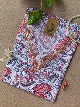 "Shweta" Hand Work Embellished Cotton kurta