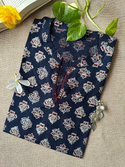 Short Kurti "Shab" Bagru Cotton