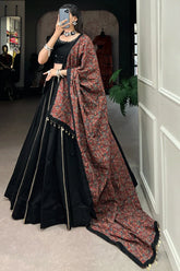 Heavy Flair Black Chaniya Choli For Navratri