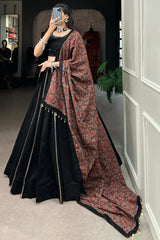 Heavy Flair Black Chaniya Choli For Navratri