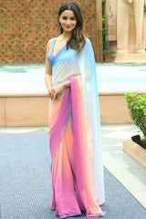 Multi Color Georgette Saree