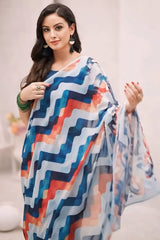 Multicolor Georgette Saree