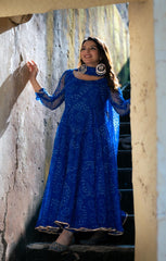 Exclusive Digital Printed Organza Silk Anarkali Suits