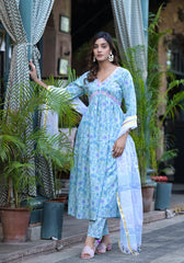 Floral Premium Cotton Suit Set