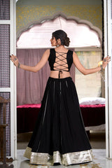 Traditional Black Chaniya Choli For Navratri Garba