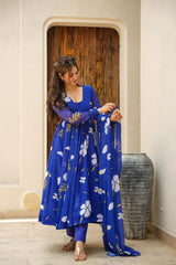 Elegant Faux Georgette Anarkali Suit