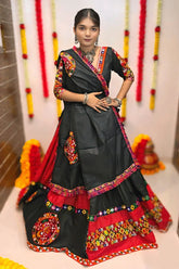 Traditional Gamthi Work Fully Stitched Chaniya Choli