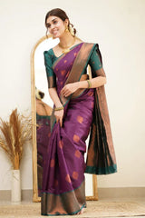 Women's Pure Soft Silk Bridal Saree with Zari Work