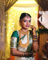 White Kanchipuram Soft Silk Banarasi Saree for Wedding