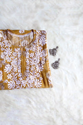 Maryam Mustard Long Modal Kurta