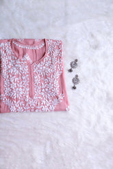 Naila Rose Brown Long Modal Kurta