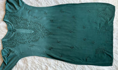 Alysha Sage Green Ombre Long Rayon Kurta