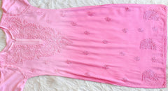 Alysha Pink Ombre Long Rayon Kurta