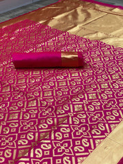 Zari Woven Traditional Soft Silk Jacquard Saree