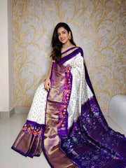 White Soft Silk Handloom Saree