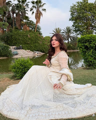 Vibrant Fox Georgette Mirror & Embroidery Anarkali Suit – Three-Piece Festive Ensemble