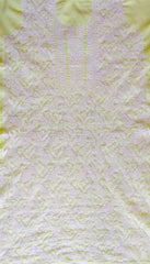 Lime Green Cotton Cutwork Unstitched Kurta piece