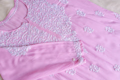 Safaa Baby Pink Long Modal Kurta